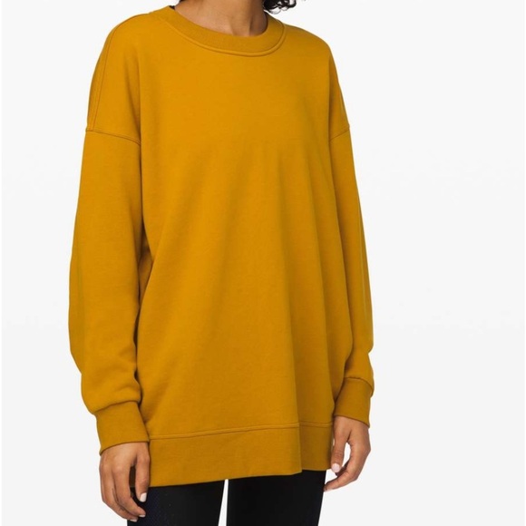 Lululemon Perfectly Oversized Crew Sweatshirt Fools Gold Size S M - Picture 1 of 8